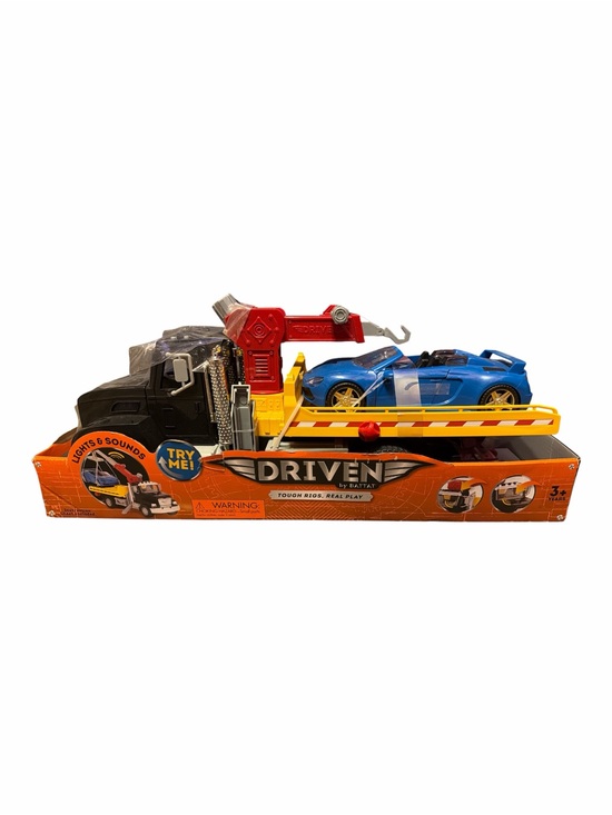 DRIVEN Other - DRIVEN by Battat LARGE Flatbed Tow Truck Toy Set NIB